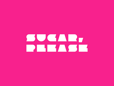 Sugar please branding font graphic design logo