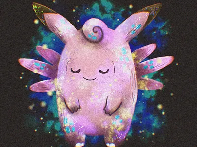Clefable Pokemon clefable fanart illustration pokemon procreate
