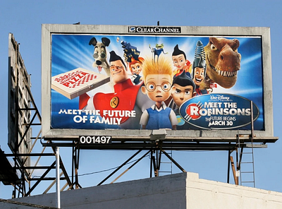 Meet the Robinsons billboard billboard copywriting disney outdoor