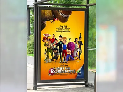 Meet the Robinsons – Street-Level Bus Shelter Ad billboard copywriting disney outdoor