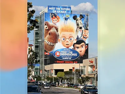 Meet the Robinsons – Large-Format City Display billboard copywriting disney outdoor