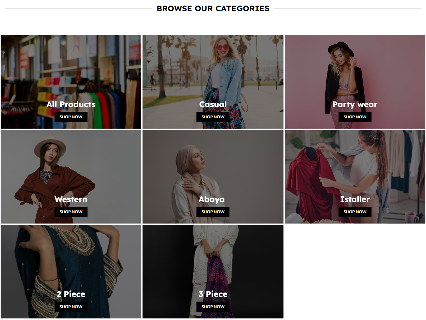 Landing Page of E-Commerce Website AL Jannat. by Muhammad Hamza on Dribbble