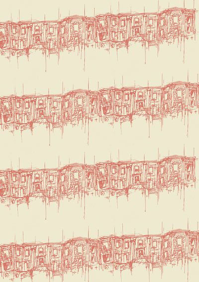 Musseden Temple Illustrative Pattern illustration