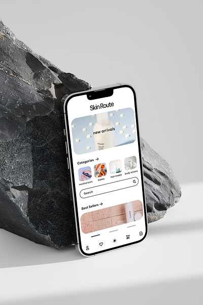 Skin Route | E-commerce Mobile app | UX/UI appdesign design ecommerce figma mobiledesign ui uiux userinterface ux