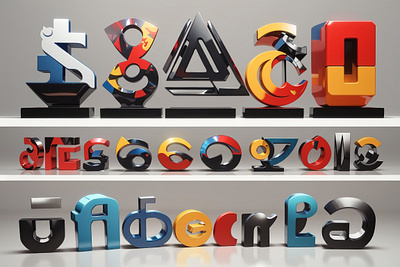 A to z branding illustration typography vector