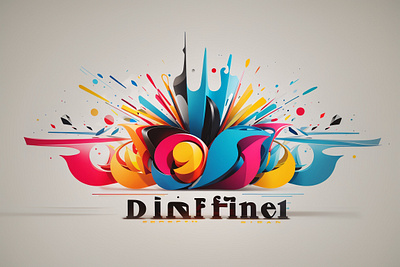Dinffine1 app branding graphic design illustration typography vector
