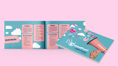 CoppaFeel! Culture Book Project booklet design branding brochure design corporate asset design graphic design