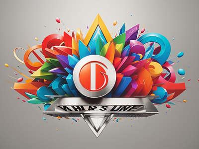 D logo app branding design graphic design illustration logo typography ui ux vector