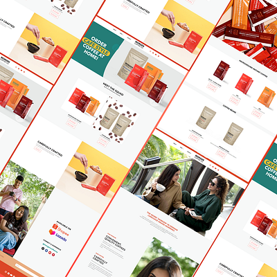 Morgen Coffee Website Design branding graphic design ui web design