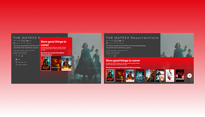Daily UI Movie Subscription Recommendations branding dailyui design movies ui uidesign userinterface ux uxdesign