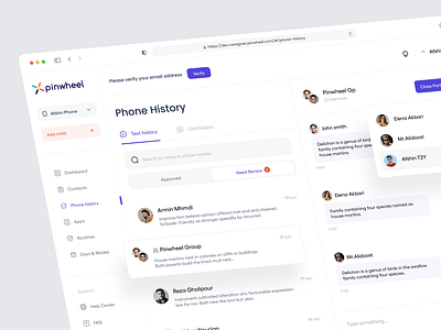 Pinwheel Dashboard project admin panel admin ui call chat chats dashboard dashboard design dashborad dashbord dropdown menu menu nav icons navigation navigation bar panel pinwheel sidebar sidebar navigation talk user dashboard