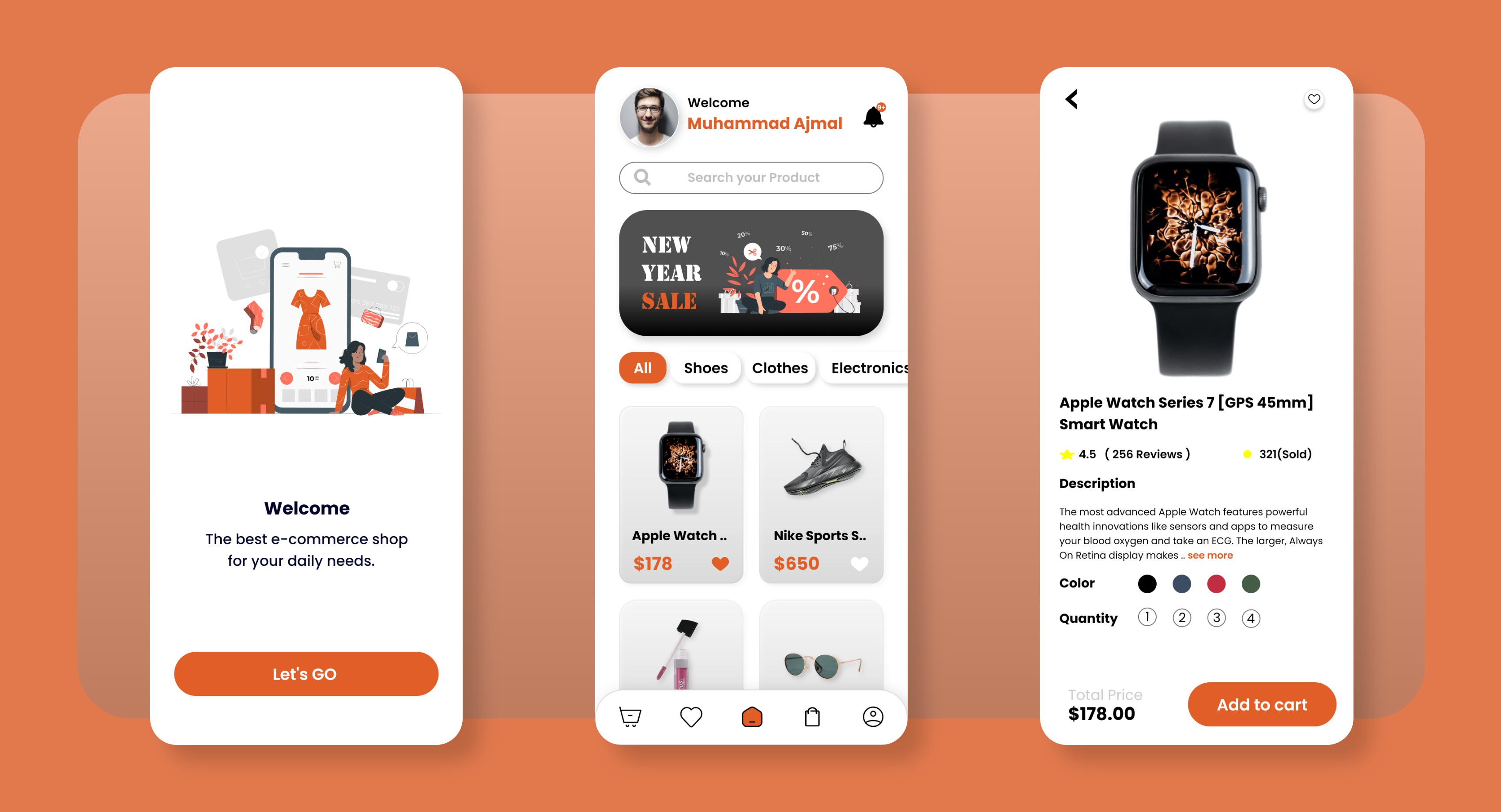 Ecommerce App - UI Design by Muhammad Ajmal on Dribbble