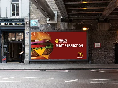 McDonald's Angus Third Pounder (billboard) art direction billboard branding design graphic design outdoor print