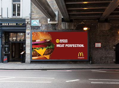 McDonald's Angus Third Pounder (billboard) art direction billboard branding design graphic design outdoor print