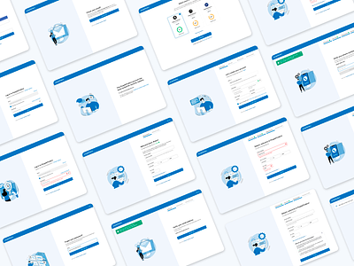 PeopleFinders — Monitoring Services Onboarding IV design exploration error handling forgot password get started interaction design log in minimalist design onboarding product design screen flow sign in signup ui ux visual exploration web app