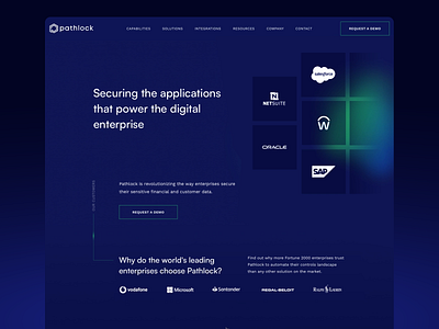 Pathlock – Responsive website animation blue branding clean design graphic design header hero homepage logo tech technology ui ui design ux web web design website