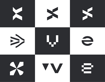 Logo set branding design flat graphic design icon logo symbol vector