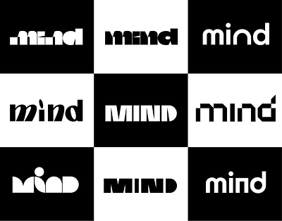 Logotype Mind branding design font letters logo logotype