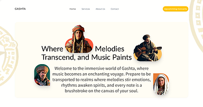 🎨 Crafting an Immersive Musical Experience for Gashta 🎶 ui
