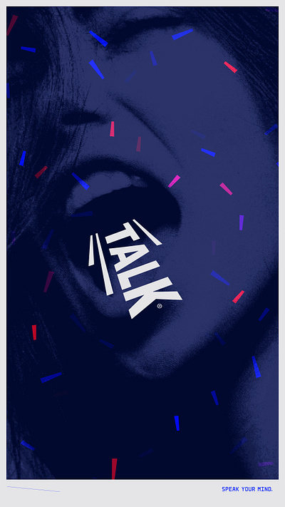 Talk® App. branding graphic design illustration logo