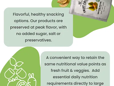 Freeze dried foods infographic branding design graphic design infographic