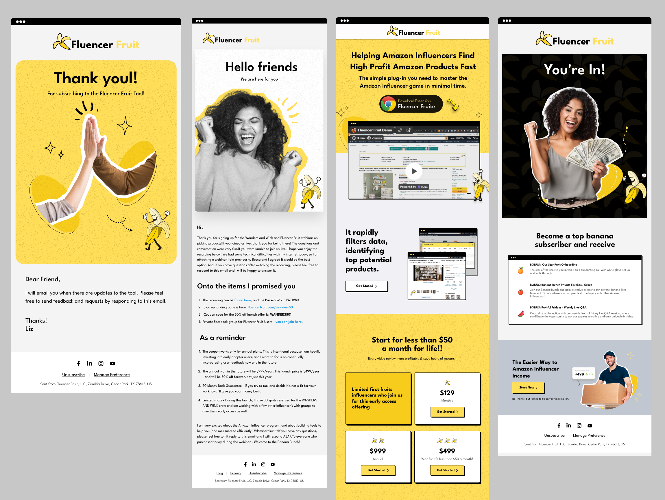 Email Campaign Design, Amazon Influencer Marketing custom artwork email email campaign email campaigns email design email design campaign email design strategy email desing campaign email strategy email strategy designer email template email templates freelancer growth hacker infu mailchimp paid campaign ppc roi yellow
