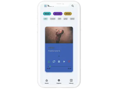 music player for DailyUI challenge #009 dailyui ui ux