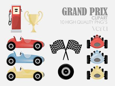 Let's race! car design formula grandprix handmade illustration race