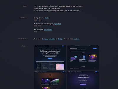 Personal Site V12 beautiful clean css dark mode design html light mode minamlistic personal site portfolio site ui