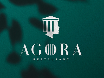 Agora Restaurant agora brand branding clever design graphic design illustration logo mascot modern portrait restaurant sladoje