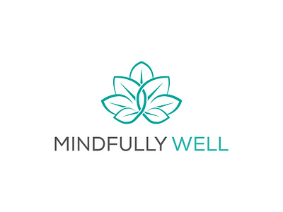 Mindfully Well | Wellness Logo accounting logo animation app icon branding business logo consulting logo credit repair logo design financial logo graphic design graphic designer illustration logo logo design minimal minimalist logo munnu miah typography web website