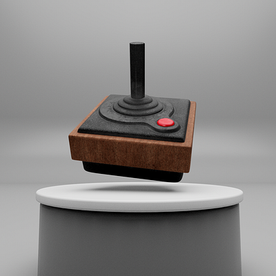 Atari CX40 Joystick 3d 3d art 3d modeling 3dmodel animation atari cinema 4d design game gaming illustration joystick model modeling motion graphics