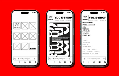 "Your Day Coming," Digital Wireframes (Mobile) branding clean design digitalwireframe graphic design mockup sketch typography ui usercentereddesign ux wireframe