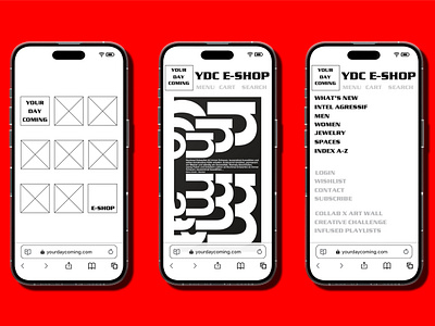 "Your Day Coming," Digital Wireframes (Mobile) branding clean design digitalwireframe graphic design mockup sketch typography ui usercentereddesign ux wireframe