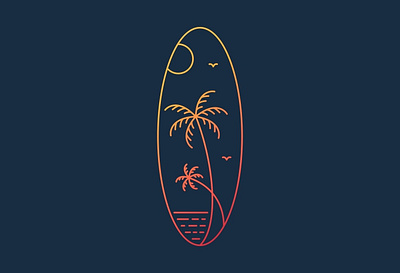 Tropical Summer Beach Vacation 2 beach doodle hawaii holiday island nature ocean outdoors palm trees sea sport summer sunset surfboard surfing travel tropical vacation waves wildlife