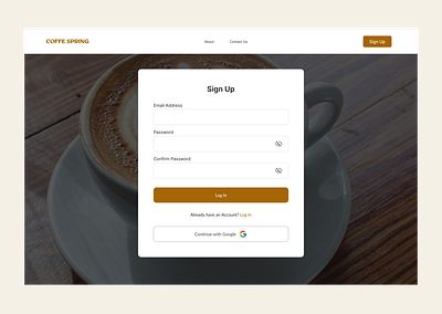 Signup modal #DailyUI ui