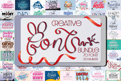 Creative Font Bundle graphic resources