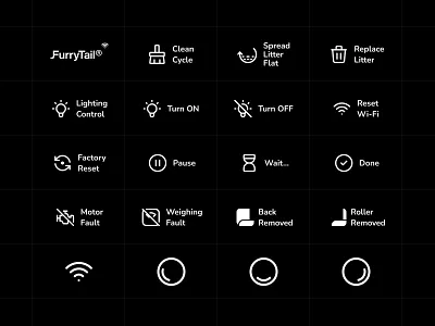 Cat Litter Box - Icon Design animation cat cat litter box design icon motion graphics ui