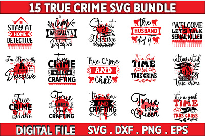 True Crime svg bundle, Crime bundle motion graphics