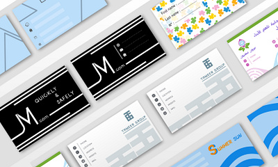 Business cards design brand branding business business card carte visite design graphic design virtual identify