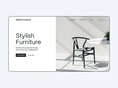 Furniture Website Design furniture graphic design logo ui website website design