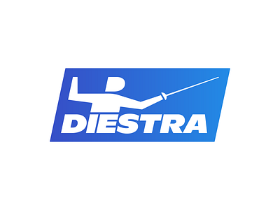 Proposed logo for Diestra Fencing Team branding fencing graphic design illustration logo sport vector