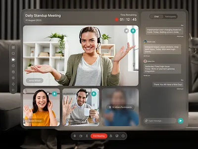 Spatial Design | Meeting Room | Apple Vision Pro | Concept apple apple vision pro apple vision pro design ar figma designer ios meeting room spatial design spatial ui spatial ui design ui uiux ux virtual design virtual meeting virtual reality vision pro vision pro ui design vr vr box