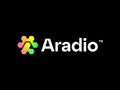Aradio™ - Tech Company branding computer icon identity logo logo design logos logotype software logo startup logo tech tech company tech logo technology technology logo
