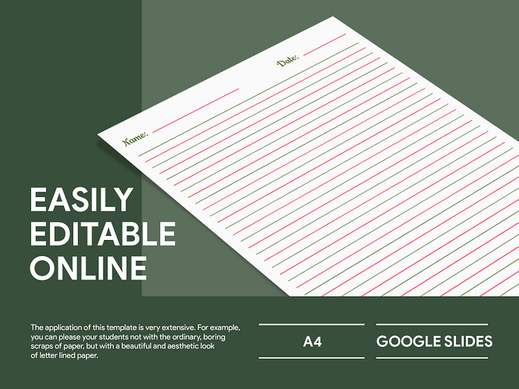 Lined Paper Free Google Docs Template by Free Google Docs Templates