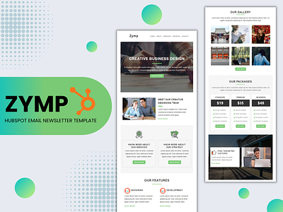 Zymp – HubSpot Email Newsletter Template email campaign hubspot template multipurpose template