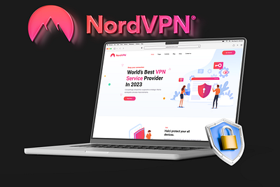 Nord VPN Secure Connection 3d animation branding graphic design logo motion graphics ui vpn