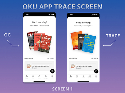 OKU IOS APP TRACE SCREEN branding design inspiration ios mobile mobile app oku recreate screen trace ui