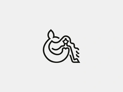 Siren beauty brand branding cosmetic design geometry graphic design icon logo logodesign logoforsale logomark logos logotype mermaid mermaid logo monoline siren symbol woman