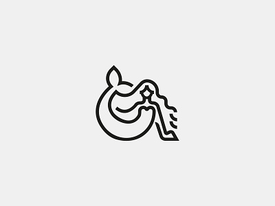 Siren beauty brand branding cosmetic design graphic design icon logo logodesign logoforsale logomark logos logotype monoline siren symbol woman